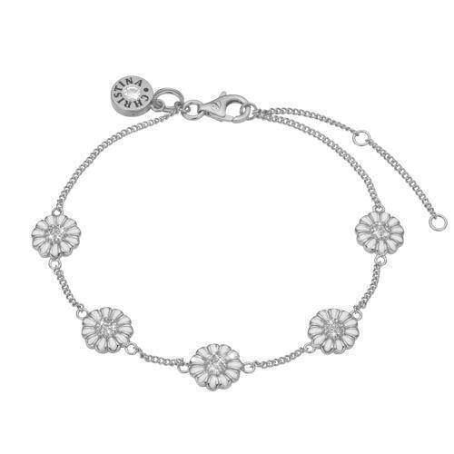 Image of 5 Marguerites 925 sterling sølv Christina sølv armbånd smykke fra Christina Collect